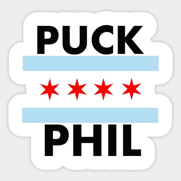 Puck Phil T-Shirt Sticker by LongboxHeroes